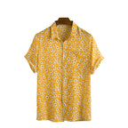 Herenmode Korte Mouw Bedrukt Overhemd Zomermouw Heren Casual Overhemd