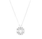 New Fashion Heart-shaped Four-leaf Flower Necklace