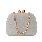 Women's Luxury Handbag Large Capacity Shoulder Bag Rhinstone Crafted Chain Handheld Women's Crossbody Small Square Bag - Acquisti Online
