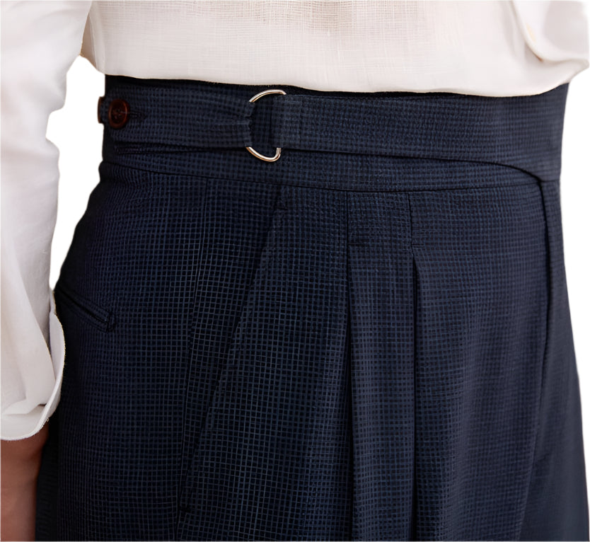Heren modieuze zakelijke casual formele broek effen kleur hoge taille rechte broek ademende heren casual broeken