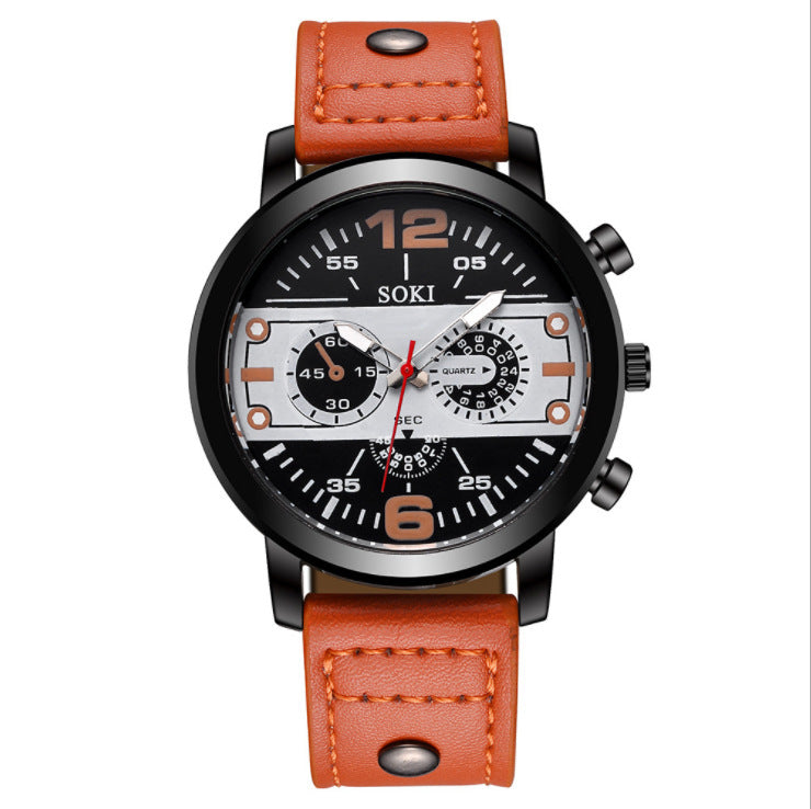 Casual herenhorloge zakelijk quartzhorloge