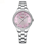 CURREN Top Brand Fashion Women's Quartz Watches Stainless Steel Band Rhinestone Women Quartz Wristwatch