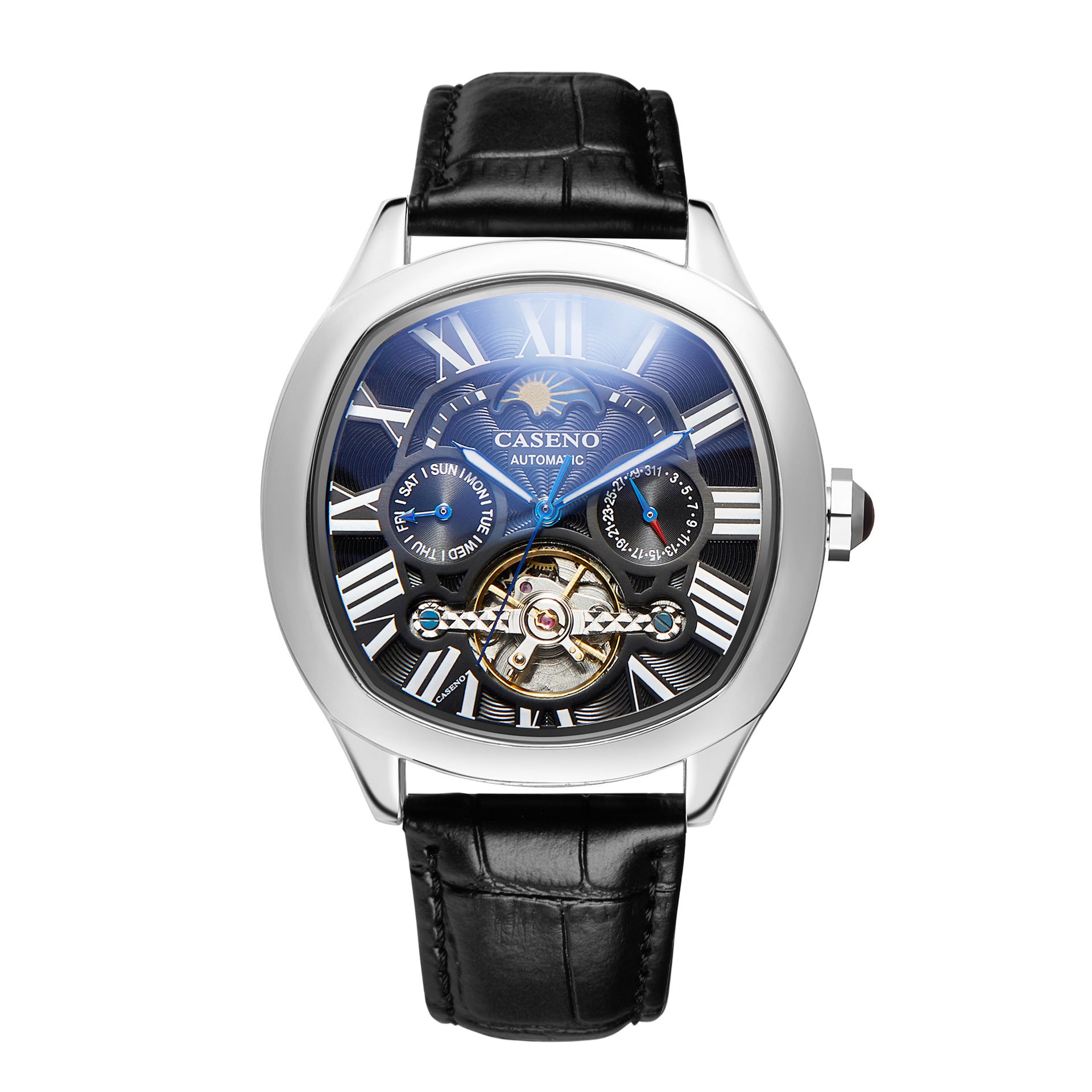 CASENO Star Tourbillon Orologio Automatico Orologio Meccanico Impermeabile Completamente Automatico