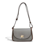 Women's Crossbody Bag Half Round Lock One Shoulder Flap Women's Shoulder Bag Large Capacity Women Handbag
