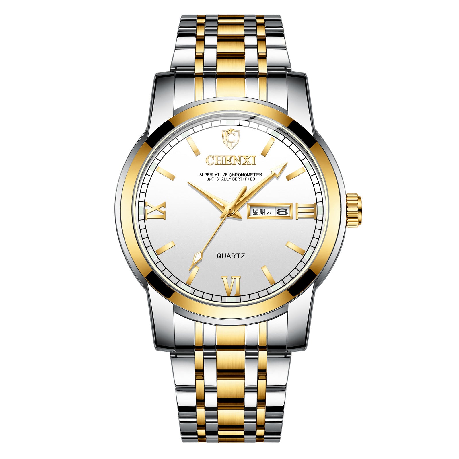 Men's Quartz Watch Top Brand Luxury Business Waterproof Date Clock Full Steel Men Quartz Wrist Watch