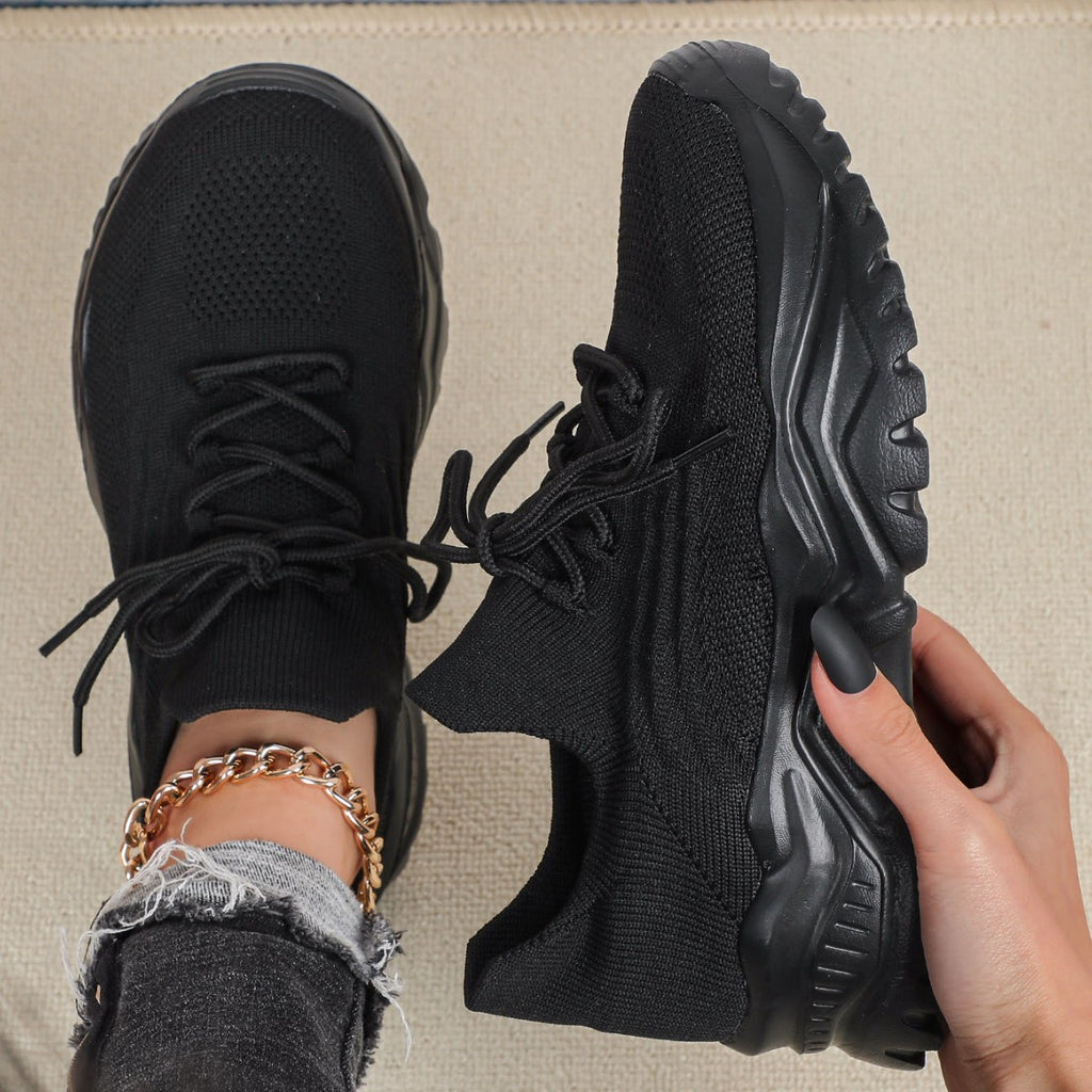 Summer And Autumn Plus Size Sports Breathable Flyknit Fashion Sock Shoes - Acquisti Online