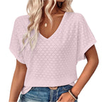 Hollow Jacquard dames T-shirt