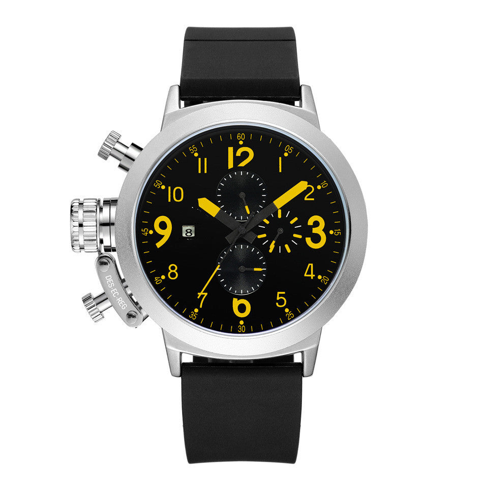 Stijlvol en veelzijdig rubberen bandhorloge