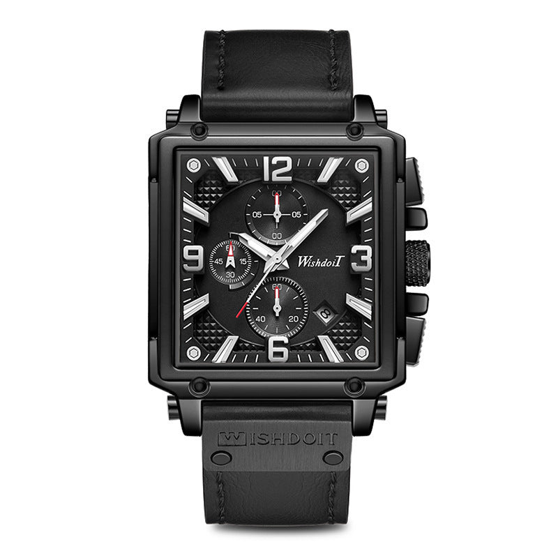 Automatisch Vierkant Waterdicht Persoonlijkheidshorloge Quartz Herenhorloge