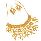Heart-shaped Necklace Earrings Bridal Jewelry Suit