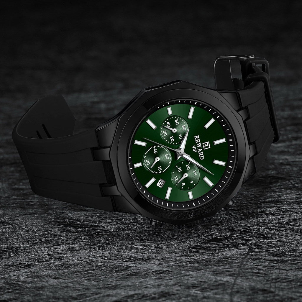 Orologio sportivo da uomo al quarzo con cinturino in silicone