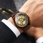 Orologio meccanico completamente automatico impermeabile e alla moda
