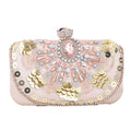 Women's Ladies Clutch Sequin Rhinestone Clutch Bags Bling Sparkly Sequins Blush Evening Party Handbag with Beading - Acquisti Online