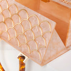 Women's Luxury Designer  Acrylic Handle House Shaped Purses And Handbags