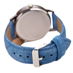 Women's Fashionable Casual Horse Desert Dial All-Match Denim Strap women's Quartz Wristwatch Large Dial Watch