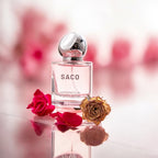 SACO Women's Perfume Long-Lasting Light Scent Fresh Natural Long Lasting Fragrance Eau De Parfum 50ml Floral Fragrance 