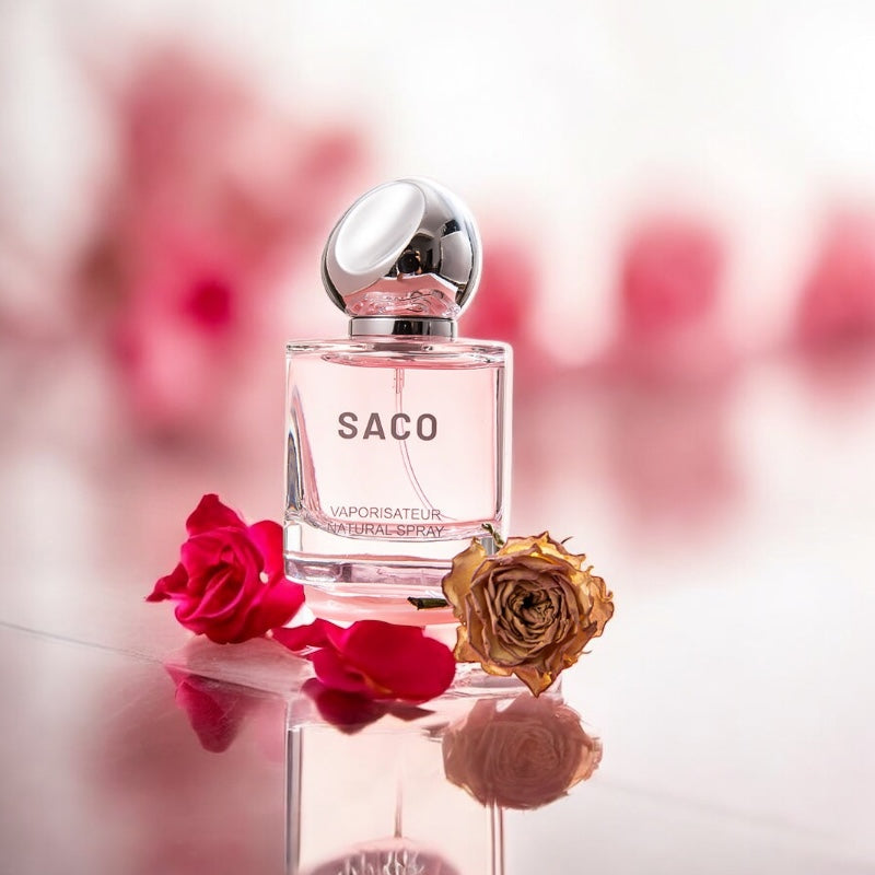 SACO Women's Perfume Long-Lasting Light Scent Fresh Natural Long Lasting Fragrance Eau De Parfum 50ml Floral Fragrance 