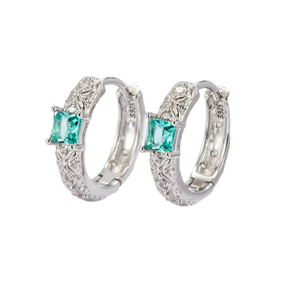 925 sterling silver daily versatile platinum plated Women's earrings