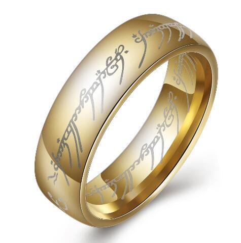 European and American movie peripheral laser Arabic font ring