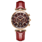 LONGBO Lady Quartz Movement Watches Luxury Design Women Watches with Original Leather Strap Women' Watch