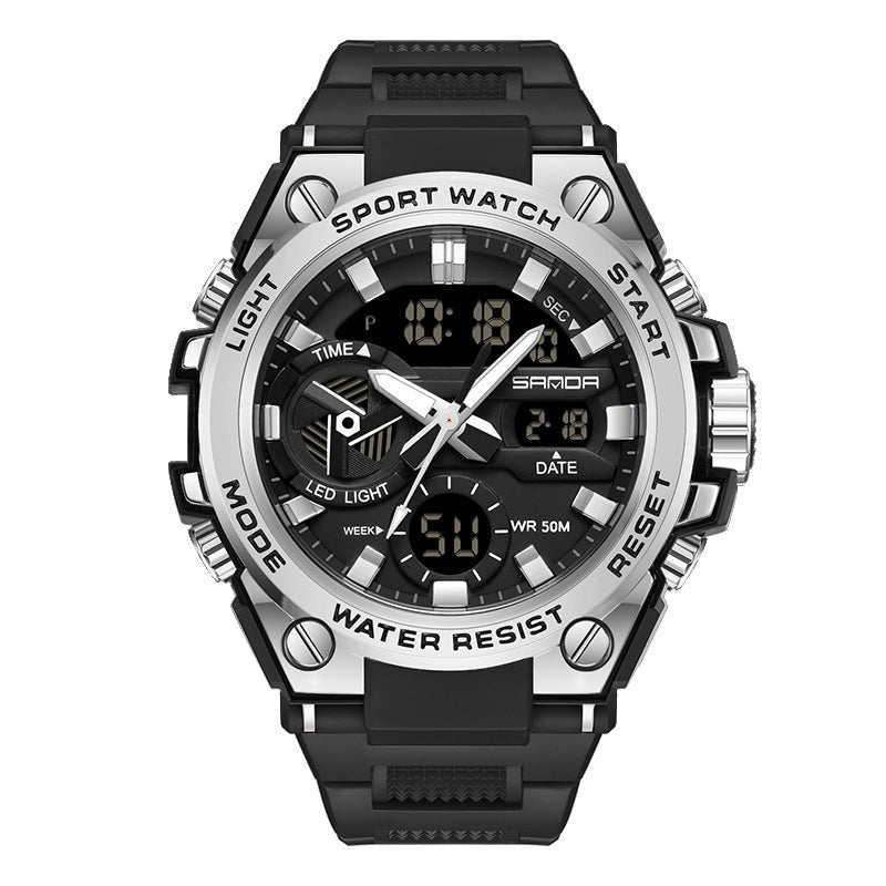 SANDA Brand Men's Military Shockproof Digital Sports Watches Waterproof Electronic Wristwatch for Men