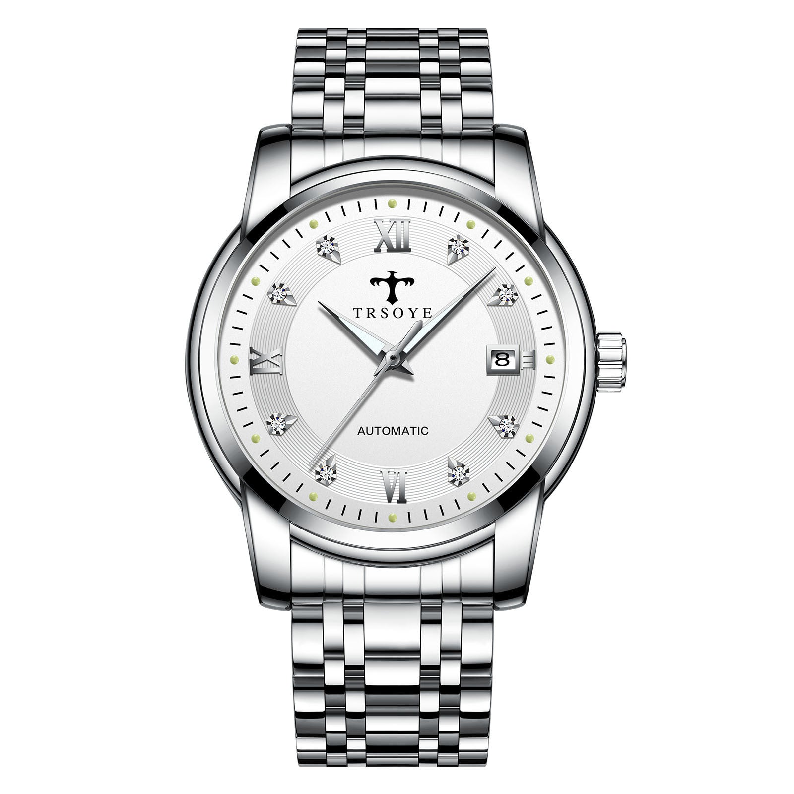 TRSOYE D06 Orologio Automatico Impermeabile da Uomo, Business Casual