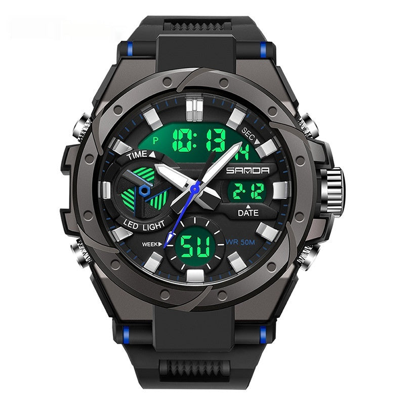 SANDA Brand Men's Military Shockproof Digital Sports Watches Waterproof Electronic Wristwatch for Men