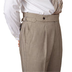 Solid Color Naples High-waisted Trousers Daily Commute Straight Trousers