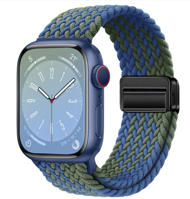 Smart Apple Watch Band Braided Solo Loop Band Magnetic Buckle Band MultiFunction Sports Mode iWatch - Acquisti Online