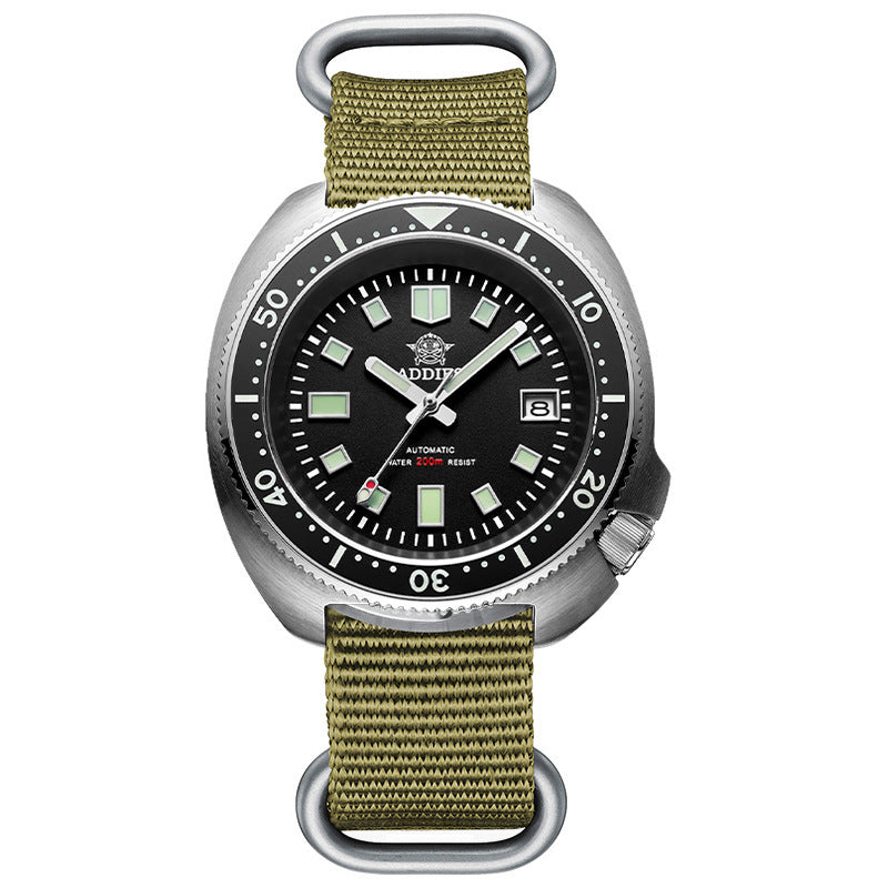 Addiesdiving Men's Watch Stainless Steel 007 Sports NH35A Automatic Watch BGW9 Sapphire Crystal Diving Watch with Super Luminous Ceramic Bezel