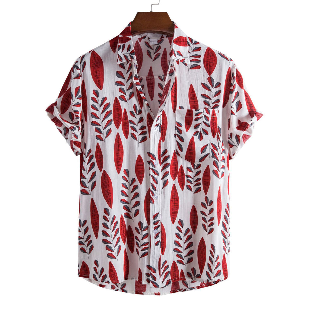 Mode Shirt Creatief Printpatroon Revers Shirt