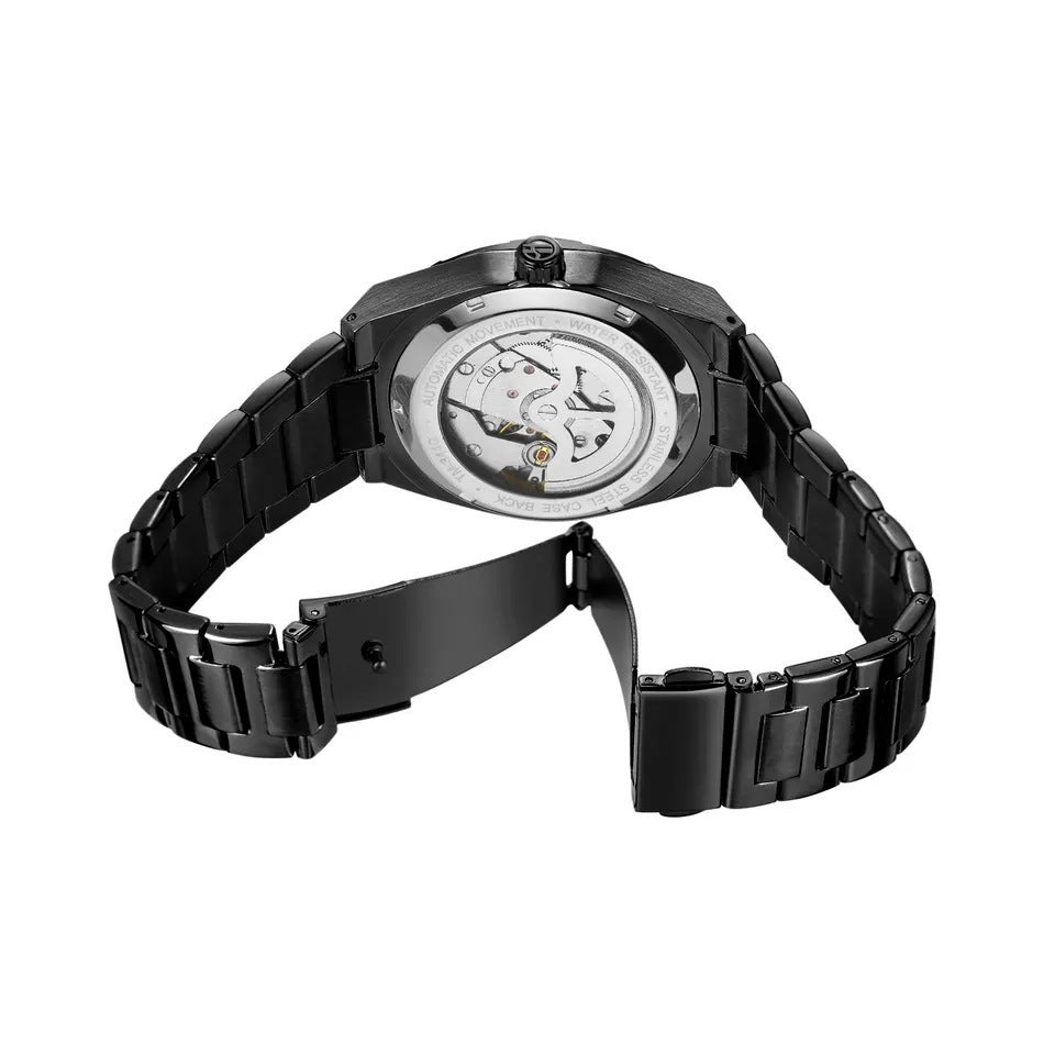 Forsining Design Calendar Automatic Mechanical Wristwatch Men Military Watch Male High-end Luxury Brand Waterproof Men's Watch