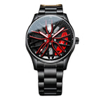 Men's Luxury Men's Watch Rotating Wheel Hub Original Quartz Men's Watch Stainless Steel Elegant Watch