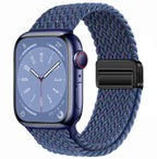 Smart Apple Watch Band Braided Solo Loop Band Magnetic Buckle Band MultiFunction Sports Mode iWatch