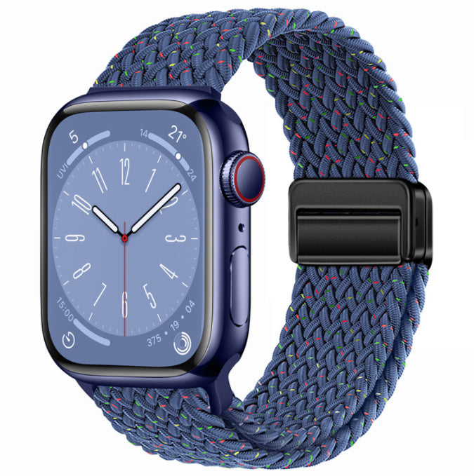 Smart Apple Watch Band Braided Solo Loop Band Magnetic Buckle Band MultiFunction Sports Mode iWatch - Acquisti Online