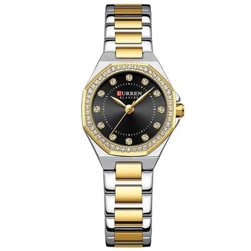 CURREN 9100 Women's Luxury Quartz Watch Waterproof Stainless Steel Rhinstone Crafted Quartz Wrist Watches - Acquisti Online