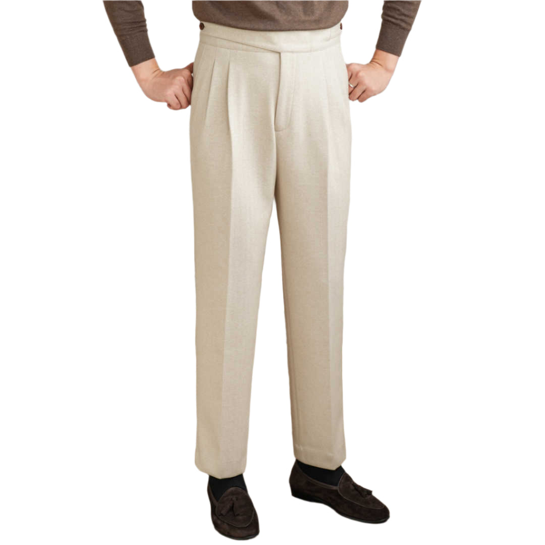 Herenmode, zakelijke casual formele broek, rechte broek, modieuze stijl, rechte, normale herenbroek met lange broekspijpen