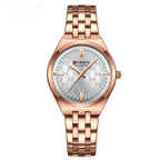 CURREN Women's Quartz Watch Luxury Diamond Stainless Steel Strap Waterproof Small Dial Ladies Casual Watches