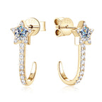 XINGX Diamond Stud For Women 925 Sterling Silver Earrings