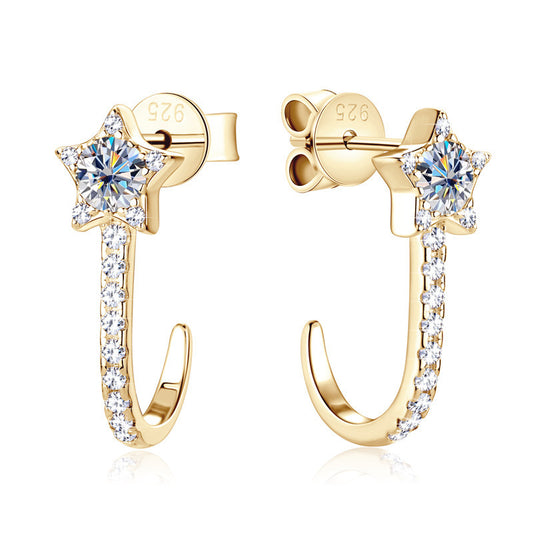 XINGX Diamond Stud For Women 925 Sterling Silver Earrings