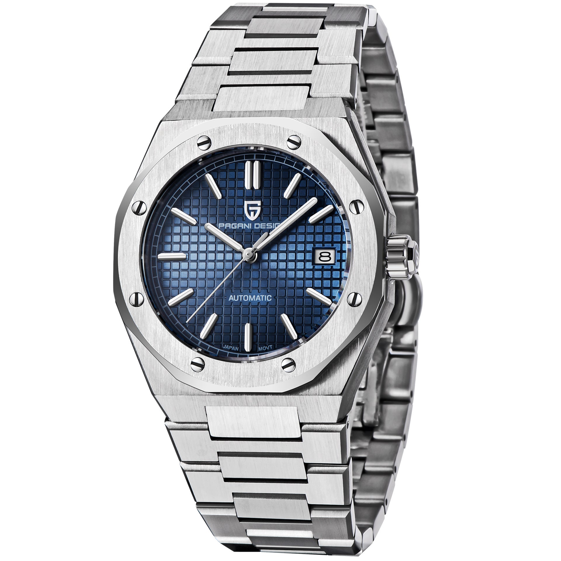 Orologio Automatico da Uomo PAGANI DESIGN NH35A in Acciaio, Stile Business Casual
