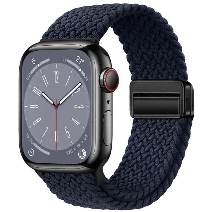 Smart Apple Watch Band Braided Solo Loop Band Magnetic Buckle Band MultiFunction Sports Mode iWatch - Acquisti Online