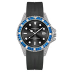 Kimsdun 1022B Men's Quartz Watch Elegant Genuine Leather Strap Waterproof Date Minimalist Business Watch