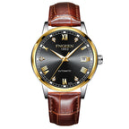 FNGEEN Top Brand Luxury Fashion Green Mechanical Watch for Men Stainless Steel Waterproof Sports Automatic Calendar Men's Watch - Acquisti Online