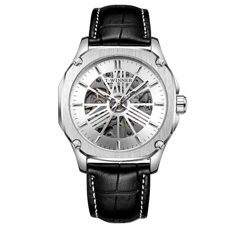 Orologio da polso automatico di lusso da uomo T-WINNER WRG8182