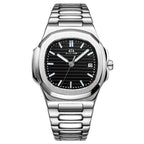 Women's Luxury Automatic Mechanical Watch Solid Steel Band Calendar Luminous Stainless Steel Mechanical Watch