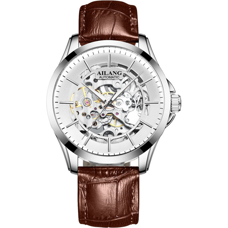 Orologio meccanico automatico AILANG da uomo con tourbillon luminoso e impermeabile 
