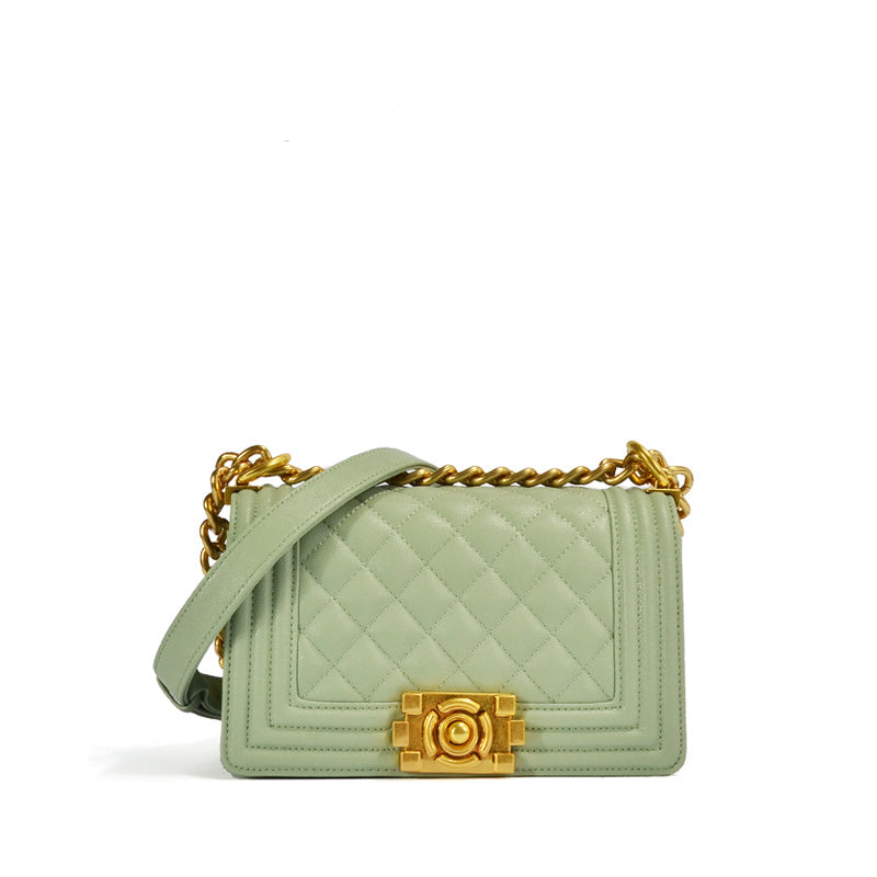Dames modieuze schoudertas Originele leren crossbody tas Grote capaciteit Gesloten manier slot Dames schoudertas