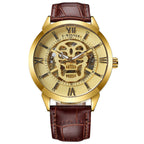 Winner Men's Mechanical Watch Stainless Steel Band Character Keep Moving Skeleton Casual Wristwatch Automatic mechanical watch