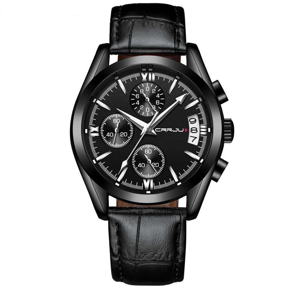 CUENA 6811 Ultra Thin Belt Mesh Men's Quartz Watch with Minimalist Calendar Fashion Waterproof Men's Watch Men's Multi-functional Watch